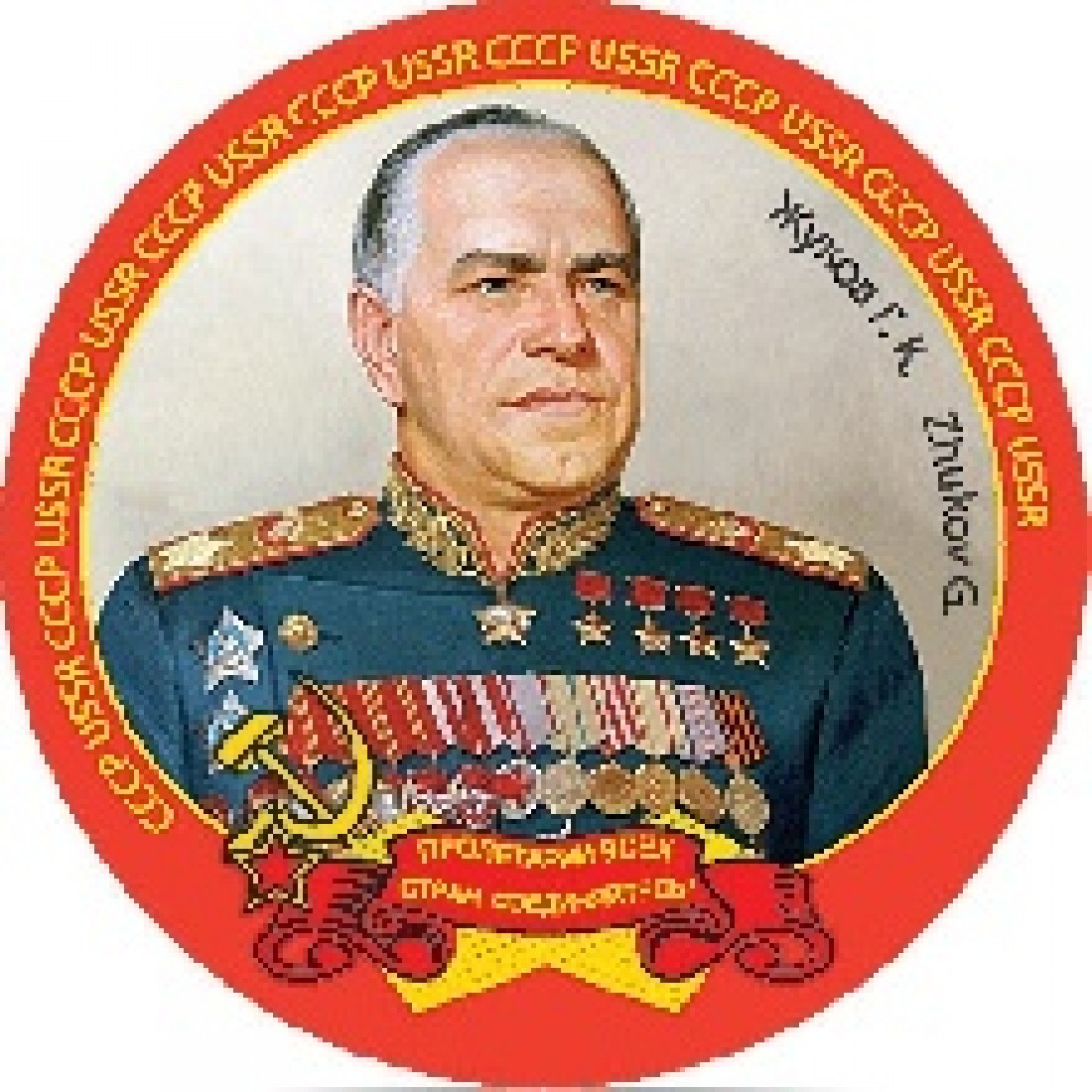 Жуков портрет с медалями