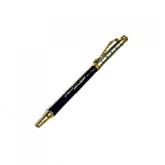Ручка мрамор со стразами СПБ (синяя) Р02-01