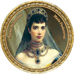 Магнит круг 64мм Мария Фёдоровна (жена Александра III)