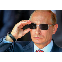 Магнит фото Путин (в очках)