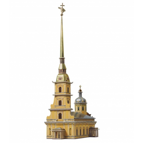 Модель из картона Петропавловский Собор (новый) Масштаб 1/400